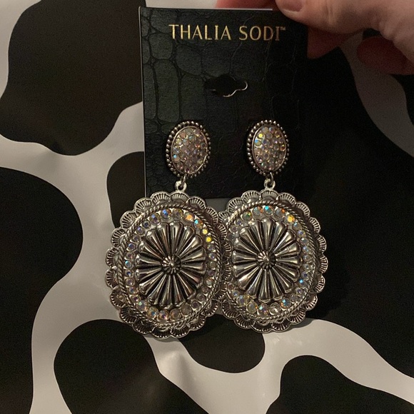 Rhinestone western earrings - Picture 3 of 4